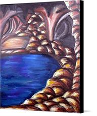 Canvas print of Peaceful Serenity by the artist rebeccaparks