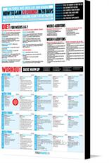 Canvas print of Plans: How To Gain 20lbs in 28 days by the artist FitnessInfographics
