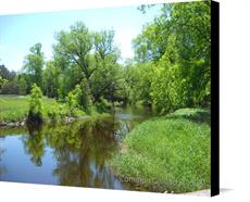 Canvas print of Reflections of the day by the artist Common Ground Studios