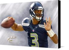 Canvas print of Russell Wilson Poster Exclusive Edition Russell Wilson Canvas by the artist Royal Printing