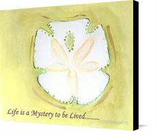 Canvas print of Sandollar by the artist debbiepaints