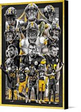 Canvas print of TJ Watt Steelers Poster (Color Splash) by the artist BillBengalsGuy