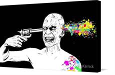 Canvas print of art gun by the artist JThomasKarnick