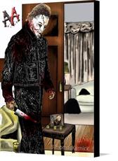 Canvas print of michael myers halloween by the artist JThomasKarnick