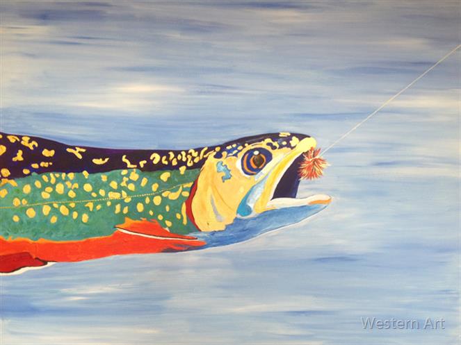 Brown-Trout by Western Art
