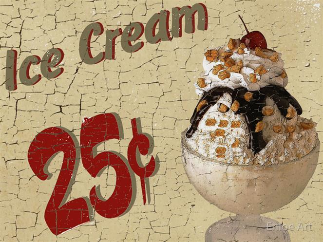 Ice-Cream-25--cents by Enloe Art 