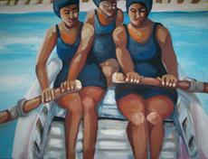 Poster print of Black Bather 1908 Oar by the artist janiemcgee