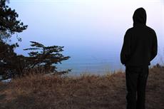 Poster print of Foggy Ocean View Cliffside Color by the artist NuRaMedia
