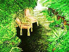 Poster print of Mary&#39;s Garden by the artist debbiepaints