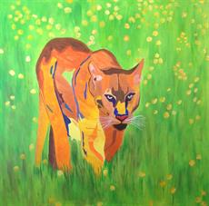 Poster print of Mountain Lion by the artist Western Art