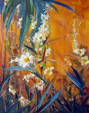 Poster print of Orchid Abstract by the artist Carol M Hart Gallery