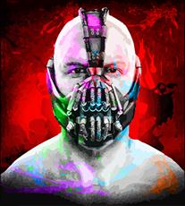 Poster print of the Dark knight Rises: Bane by the artist JThomasKarnick